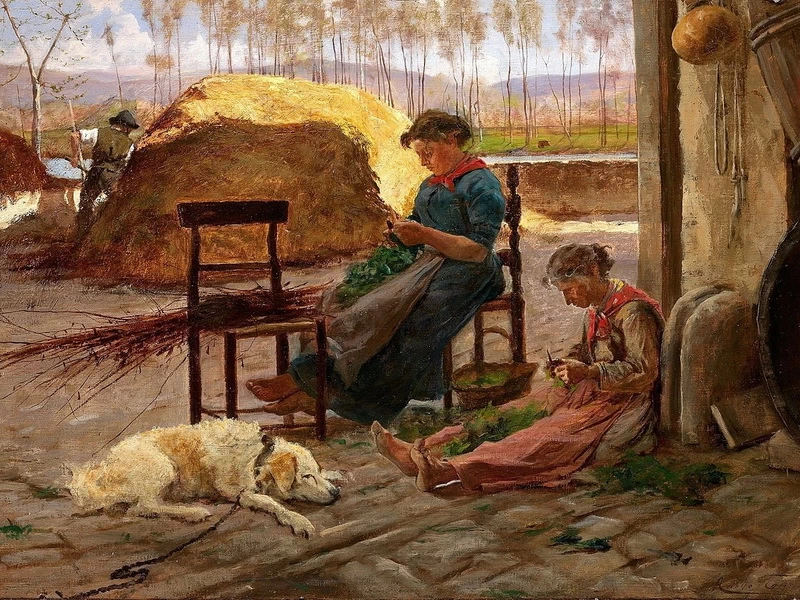 1851-Adolfo Tommasi - Le faccende della giornata (1882)